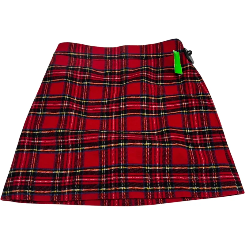 Skirt Mini & Short By J. Crew In Red, Size: 4