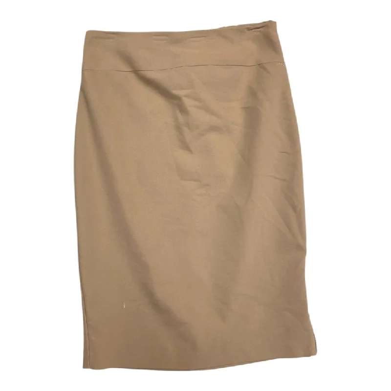 Skirt Midi By Express In Tan, Size: M