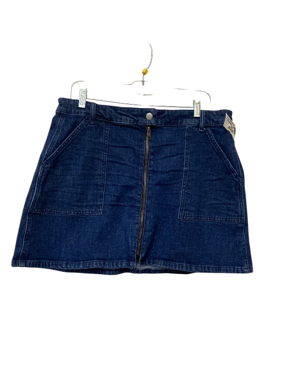 Skirt Mini & Short By Madewell In Blue Denim, Size: 12