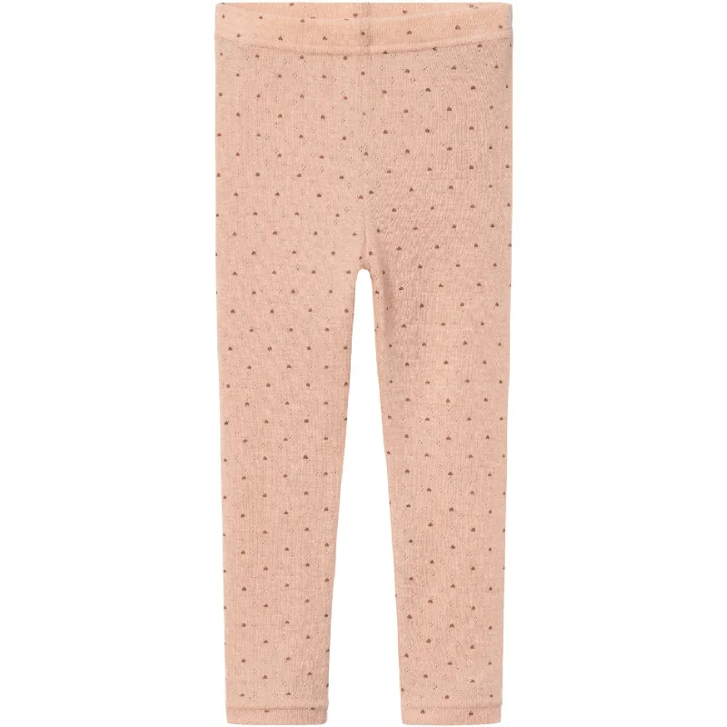 Lil'Atelier Rugby Tan Nava Uld Leggings