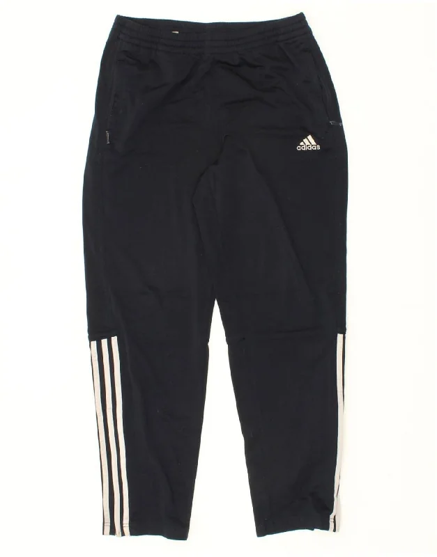 ADIDAS Womens Tracksuit Trousers UK 12 Medium Navy Blue