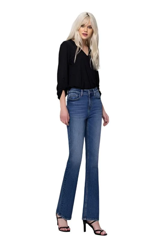 High Rise Stretch Slim Bootcut