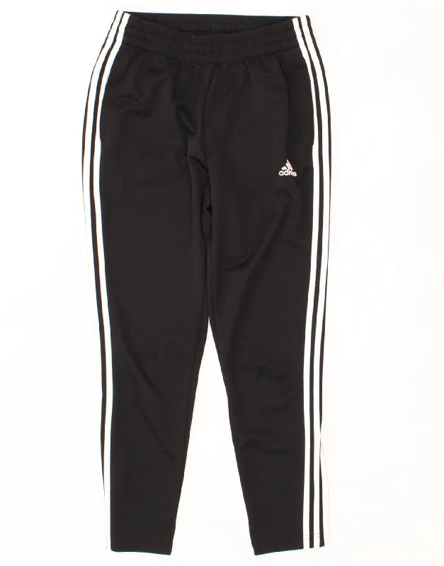 ADIDAS Womens Tracksuit Trousers UK 8/10 Small  Black Polyester