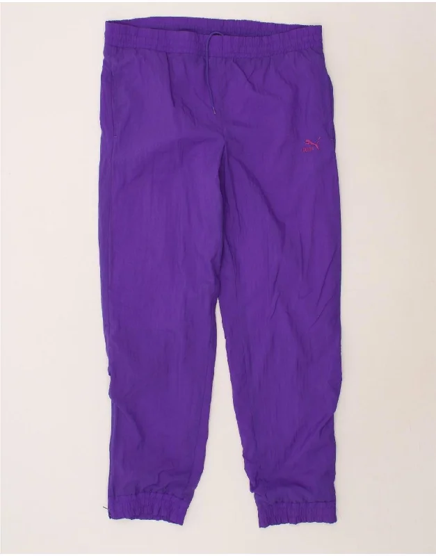 PUMA Womens Vintage Tracksuit Trousers Joggers US 5 Medium Purple