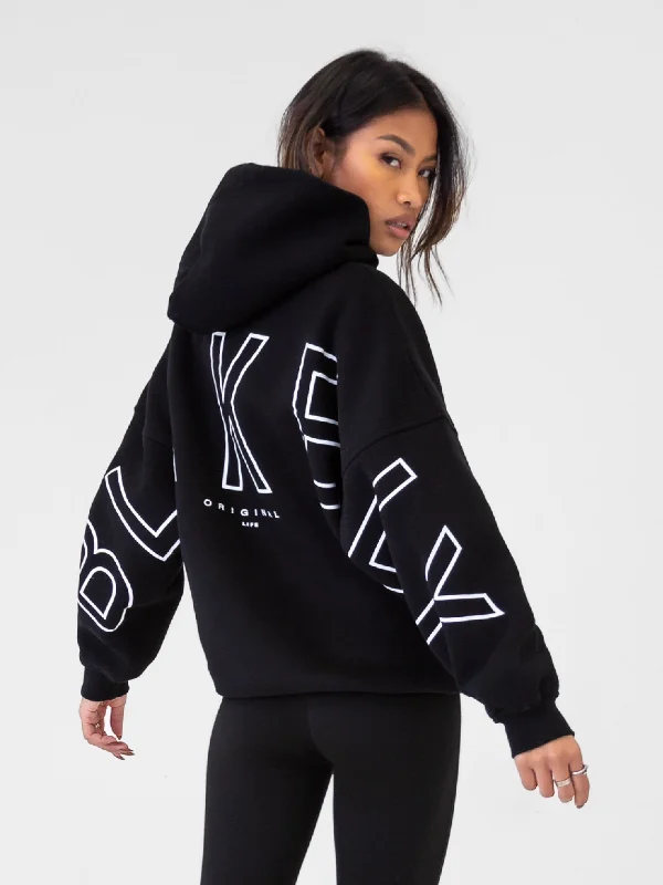 Outline Isabel Oversized Hoodie - Black