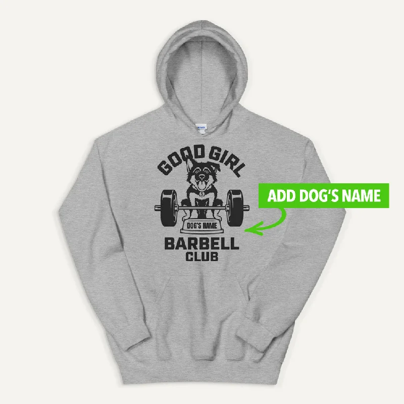 Good Girl Barbell Club Personalized Pullover Hoodie — German Shepherd