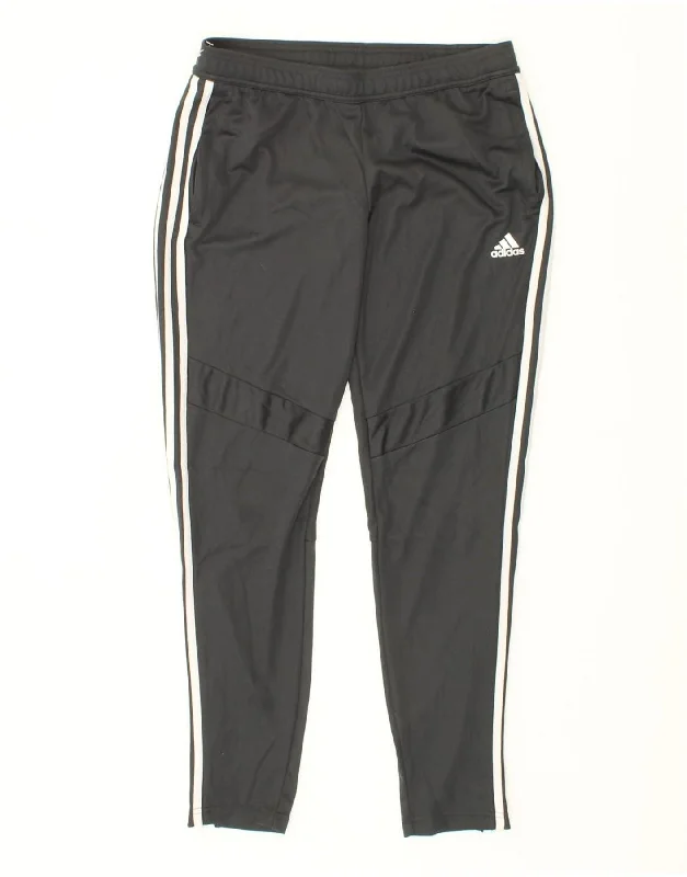 ADIDAS Womens Aeroready Tracksuit Trousers UK 12/14 Medium  Grey Polyester