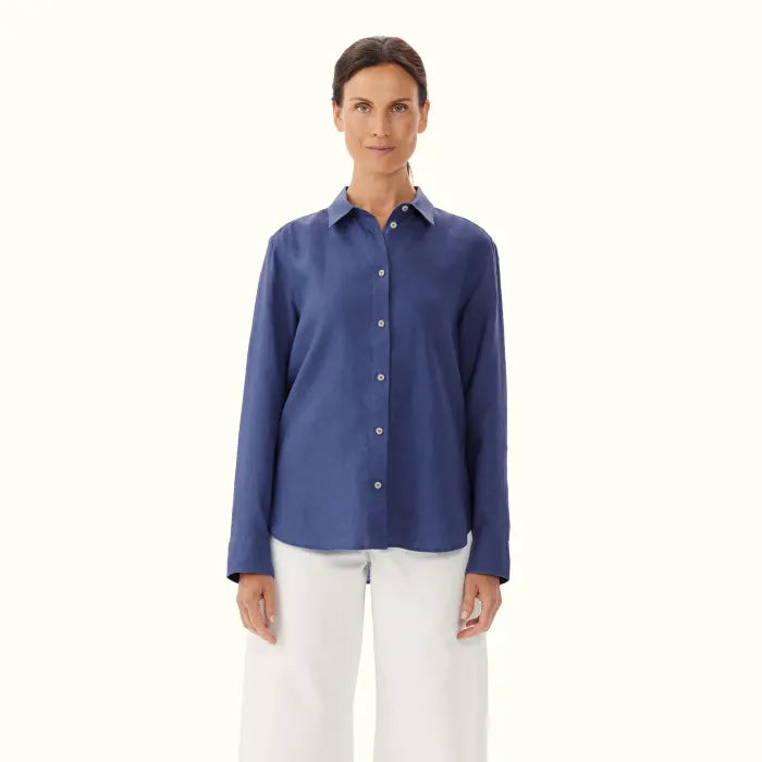 R.M.Williams - Highgate Shirt - Linen - Blue