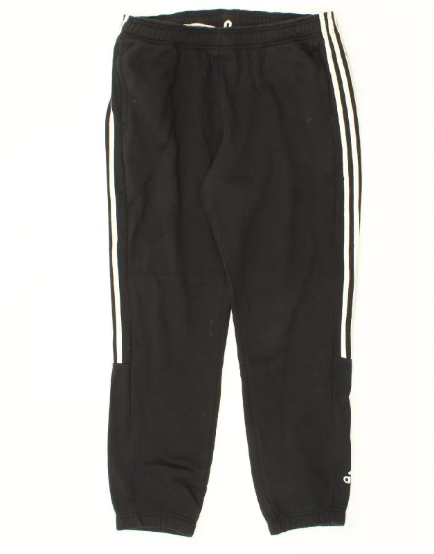 ADIDAS Womens Tracksuit Trousers Joggers UK 18 XL  Black Cotton