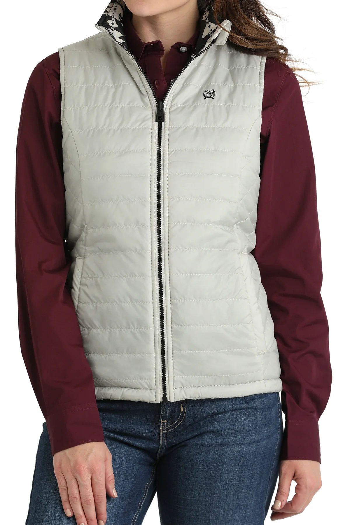 Cruel Girl Women's Reversible Quilted Vest