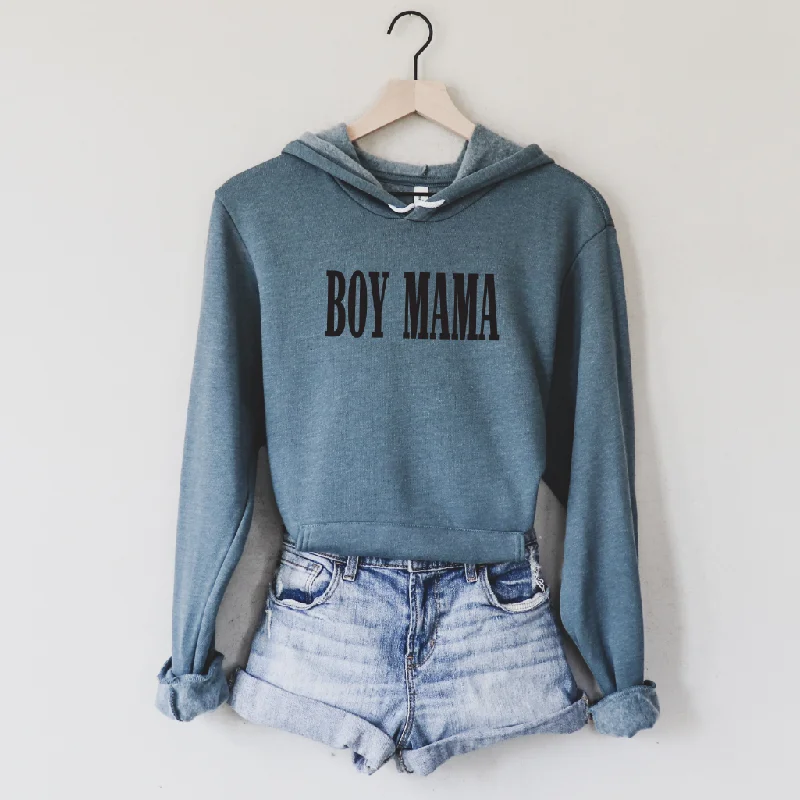 BOY MAMA • Ht. Teal Hoodie