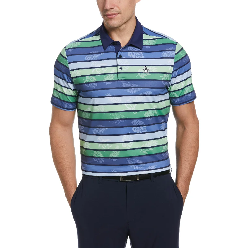 Original Resort Stripe Print Golf Polo