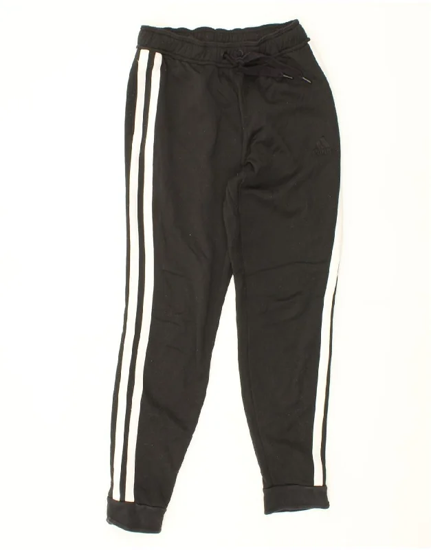 ADIDAS Womens Tracksuit Trousers Joggers UK 8/10 Small  Navy Blue