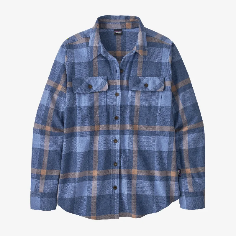 Women's Long-Sleeved Organic Cotton Midweight Fjord Flannel Shirt