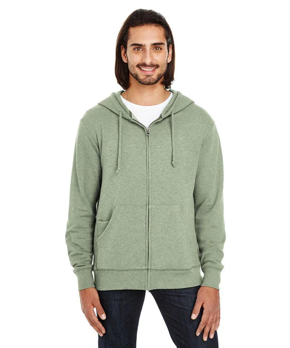 321Z - Threadfast Apparel Unisex Tri-blend French Terry Full-Zip Hoodie