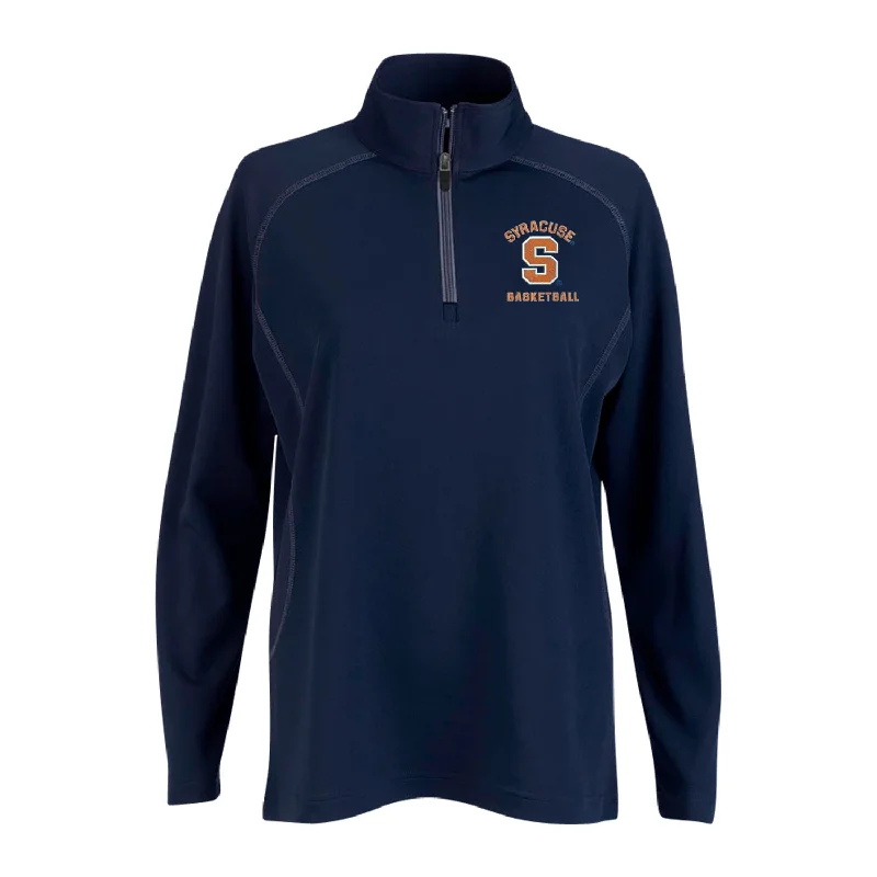 Vansport Ladies Syracuse Basketball Twill Knit 1/4 Pullover