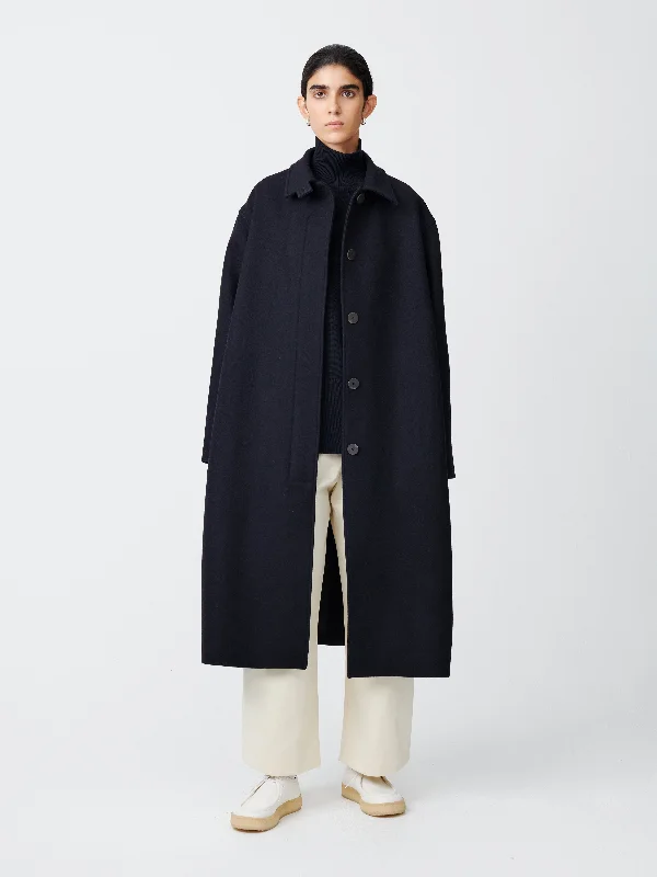 Ria Coat in Dark Navy