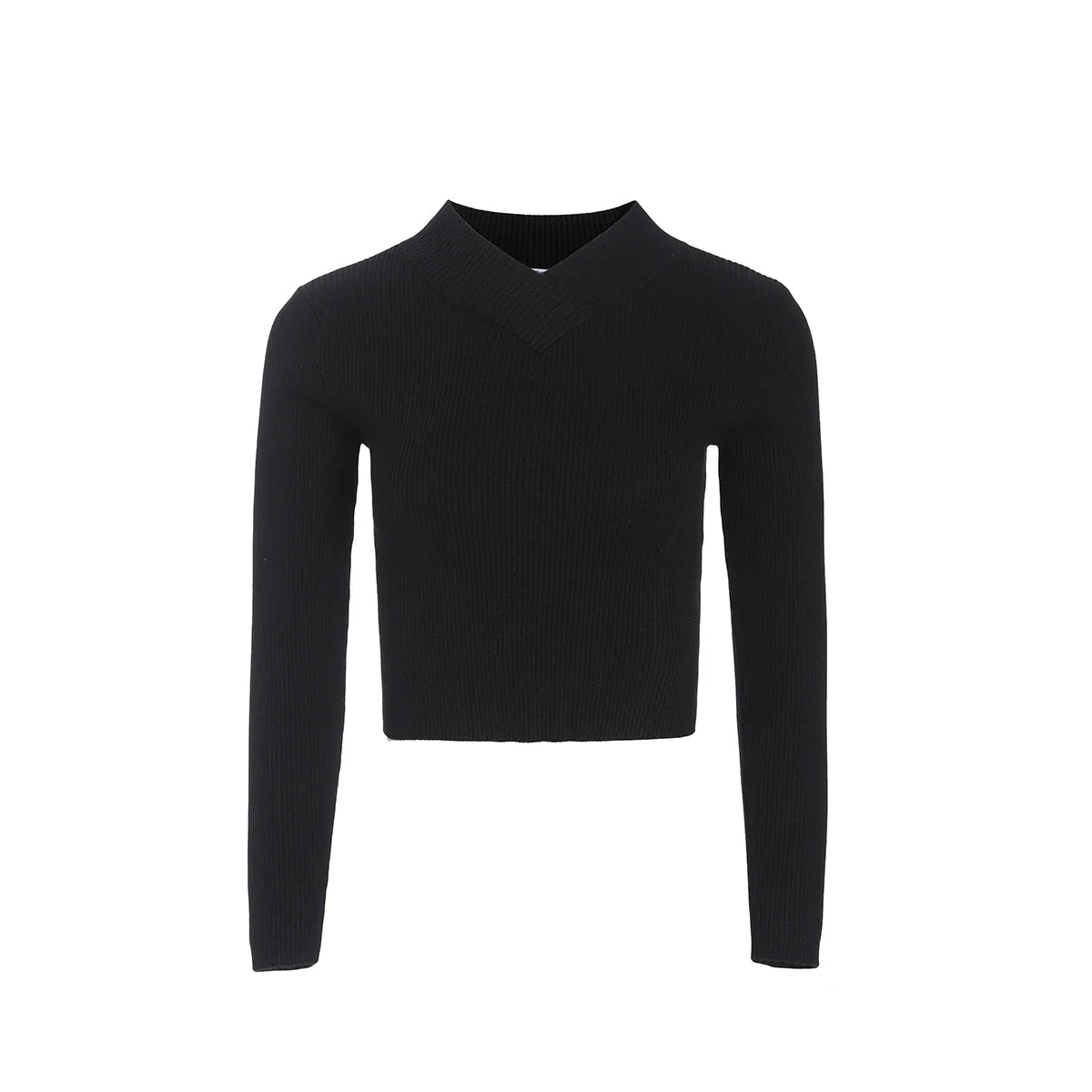 Black V-neck Sweater