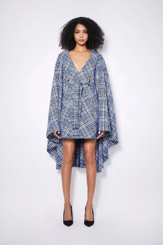 KARLIE COAT | BLUE PLAID