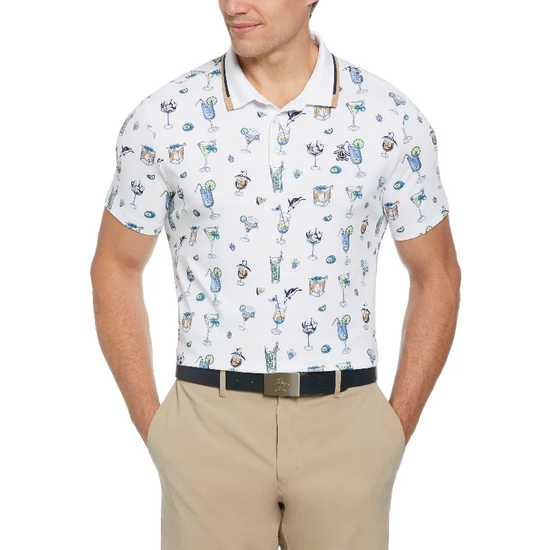 19th Hole Print Golf Polo