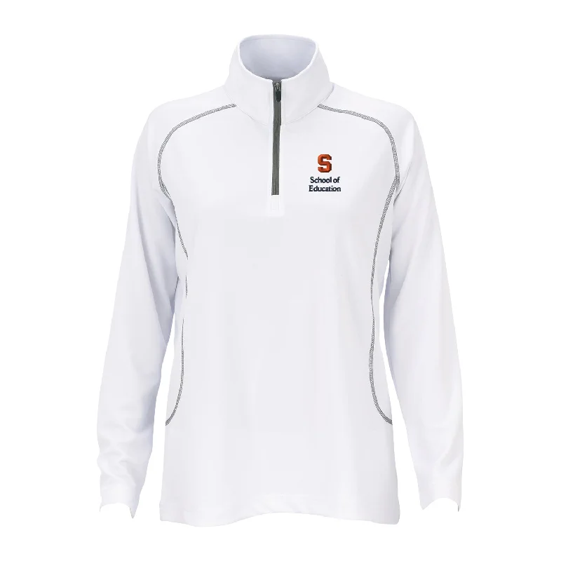 Vansport Ladies Syracuse School of Education Twill Knit 1/4 Pullover