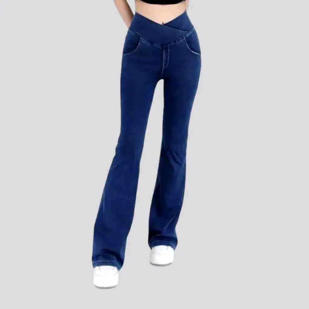 Street floor-length jeans
 for women