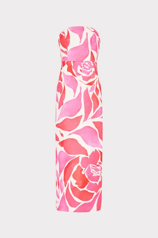 Party Wear Orion Dream Rose Jacquard Dress