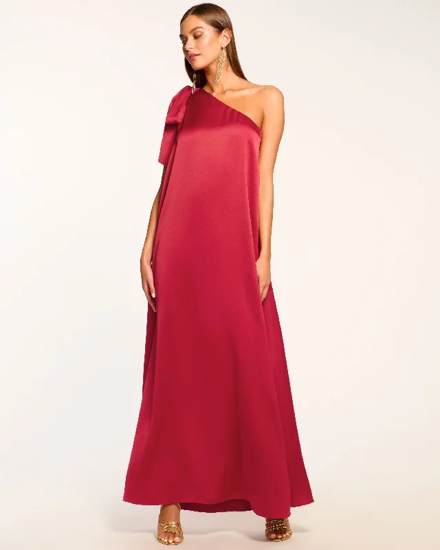 High-waisted pants style Benita One-Shoulder Gown