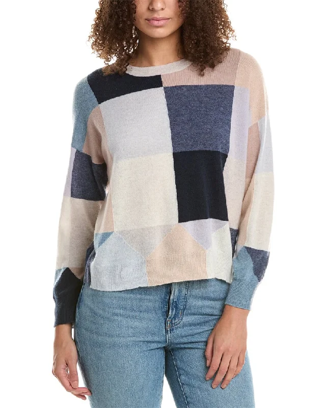 Autumn Cashmere Checkerboard Cashmere Sweater