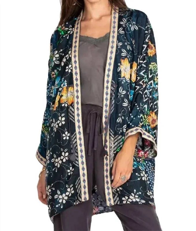 Rose Burnout Talullah Jacket In Multi A