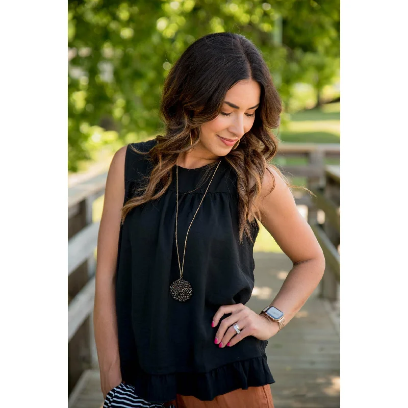 Ruffle Back Tank