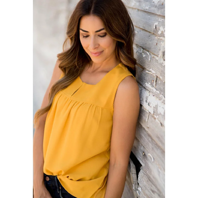 Slit Blouse Tank