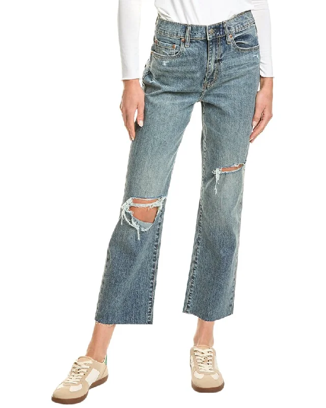 DAZE DENIM Suncrop High Rise Straight Jean