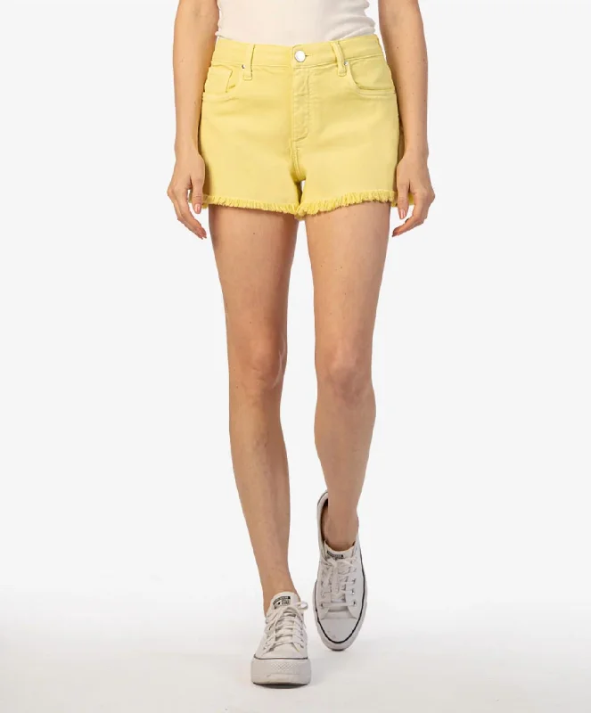 Jane High Rise Short In Lemon Drop