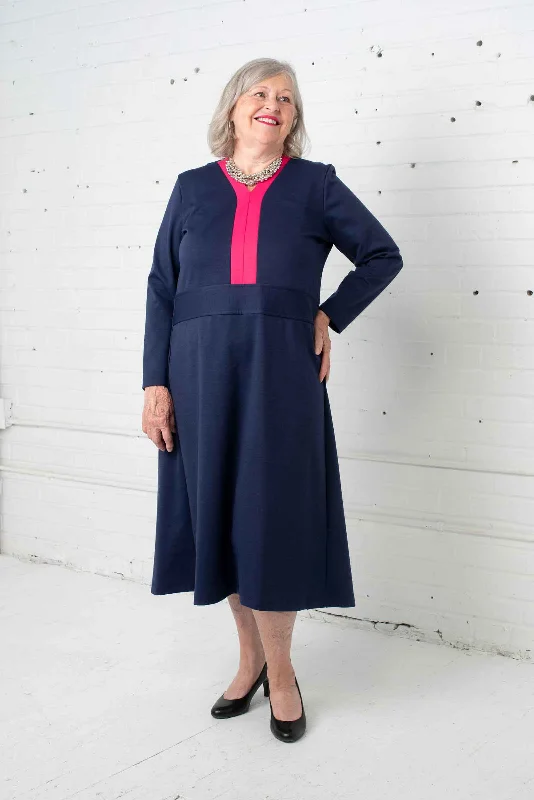 Melanie Adaptive Dress - Navy