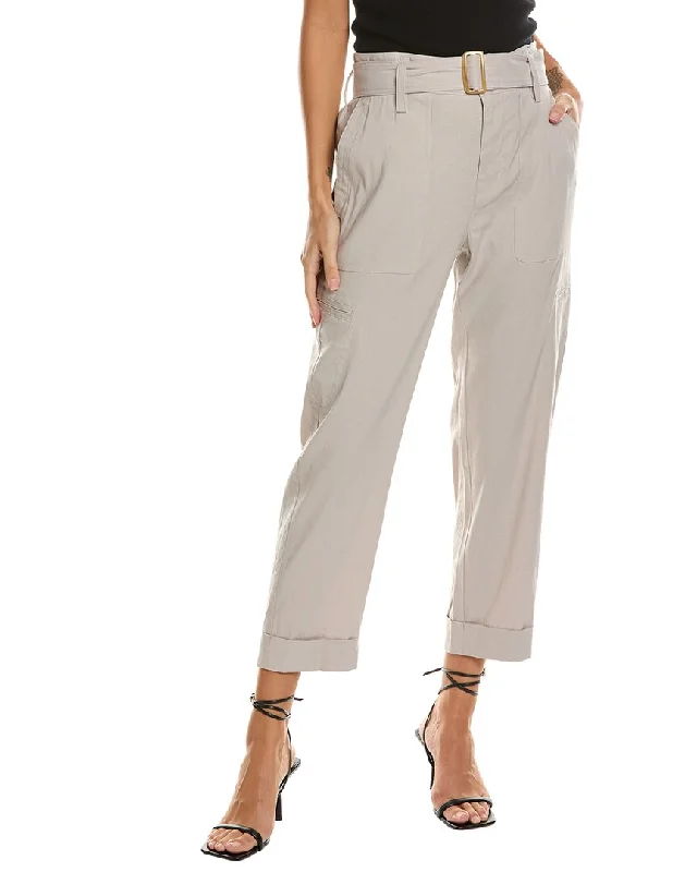 Vince Belted Linen-Blend Pant