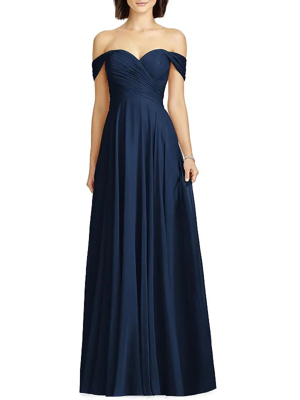 Womens Chiffon Maxi Evening Dress