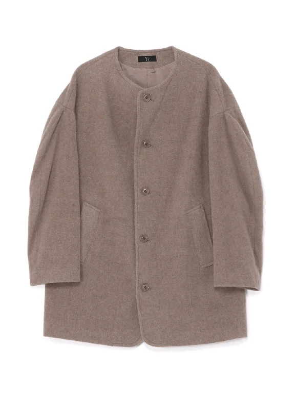 WOOL MOSSER NO COLLAR JACKET