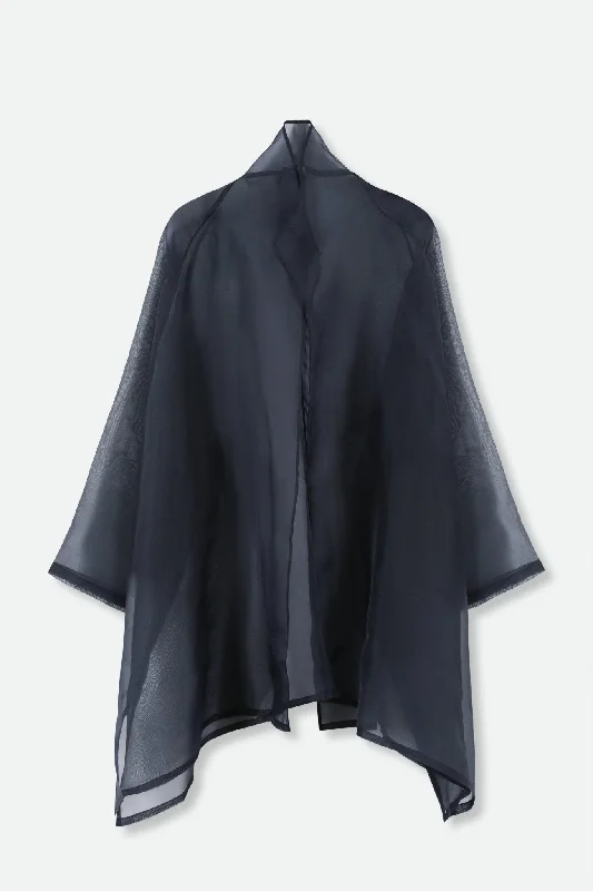 CORTINA IN SILK ORGANZA IN NAVY