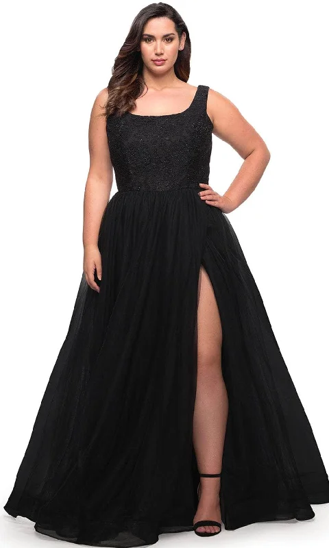 La Femme 29070 - Scoop Neck A-Line Prom Dress