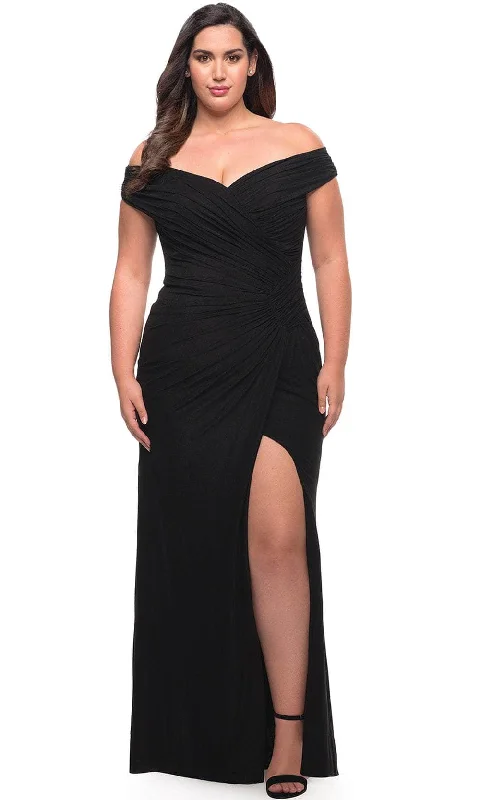 La Femme 29722 - Faux Wrap Prom Dress