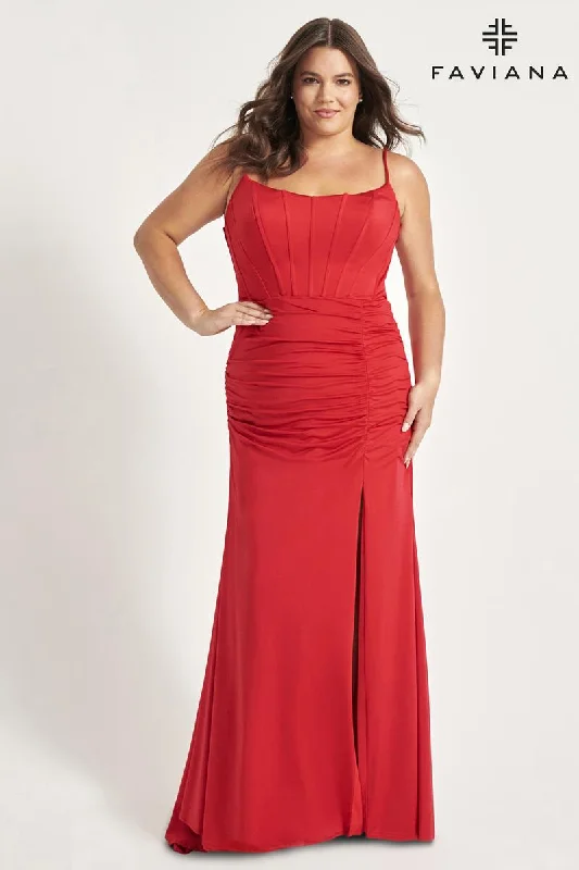 Faviana Tight Plus Size Prom Dress 9544