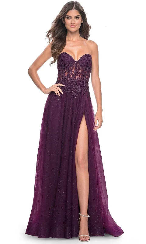 La Femme 32253 - Sweetheart Embellished Prom Gown